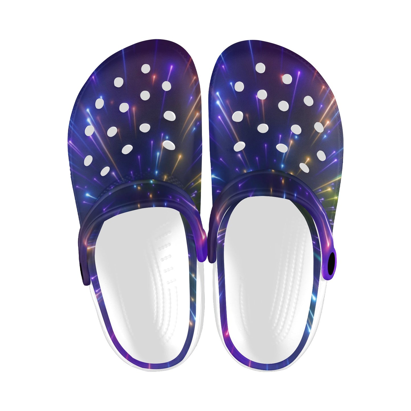 Celestial Rainbow Speed Light Unisex Clogs Shoes