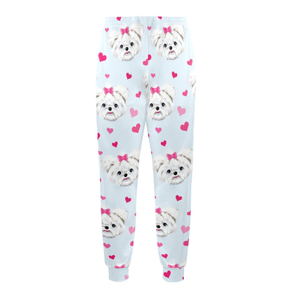 Maltese Pattern Print Design 03 Men's Casual Track Pants