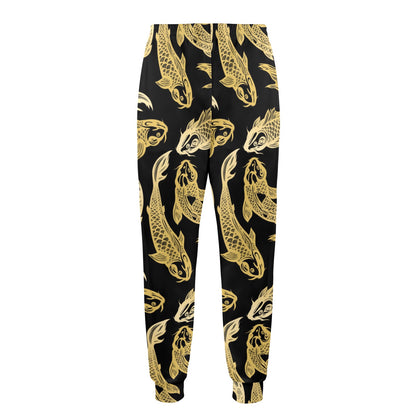KOI Fish Pattern Print Design 03 Men's Casual Track Pants