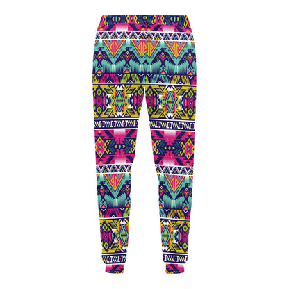 Indian Navajo Color Themed Design Print Men's Sweatpants