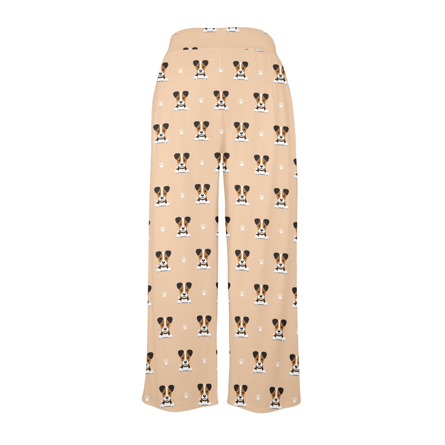 Russell Terriers Print Design LKS3011 Women's Wide Leg Lounge Pants