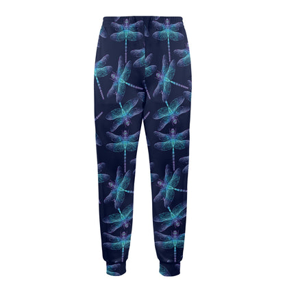 Dragonfly Hand Drawn Style Print Men's Casual Track Pants