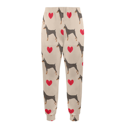 Doberman Pinschers Design Print Pattern JJ0113 Men's Casual Track Pants