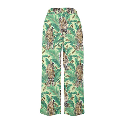 Leopard Pattern Print Design 03 Women's Wide Leg Lounge Pants