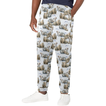 Walrus Print Design LKS401 Men's Casual Track Pants