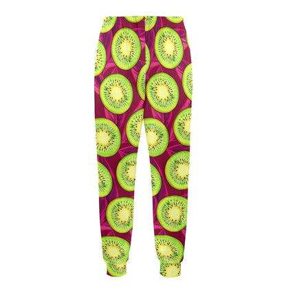Kiwi Pattern Print Design KW05 Men's Casual Track Pants