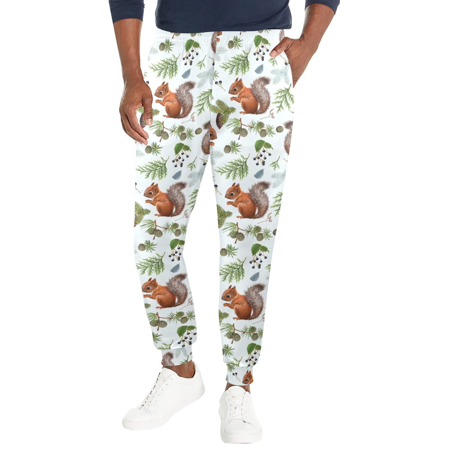 Squirrel Print Design LKS308 Men's Casual Track Pants