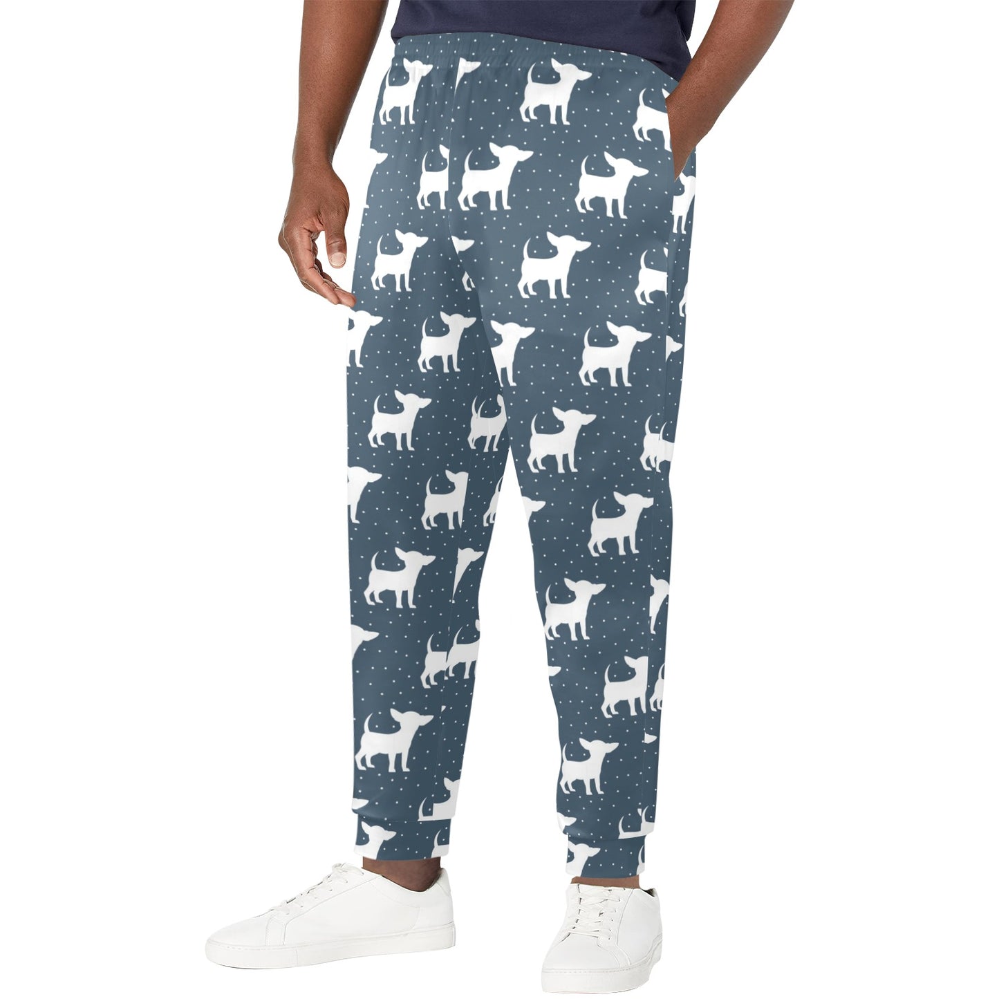 Chihuahua Pattern Print Design 03 Men's Casual Track Pants