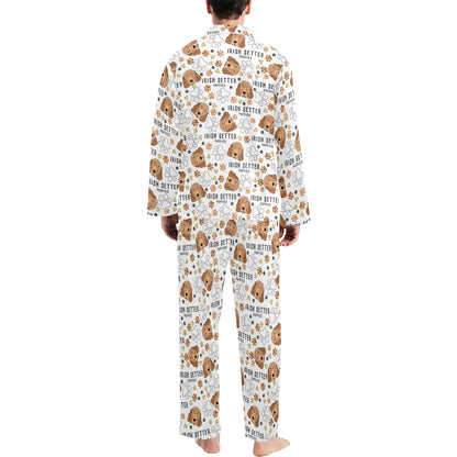 Setters Irish Print Design LKS301 Men's Long Pajama Set