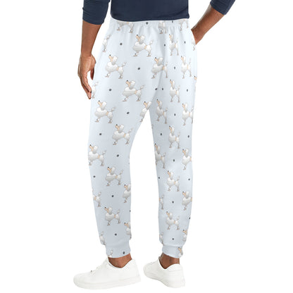 Poodle Pattern Print Design A05 Men's Casual Track Pants
