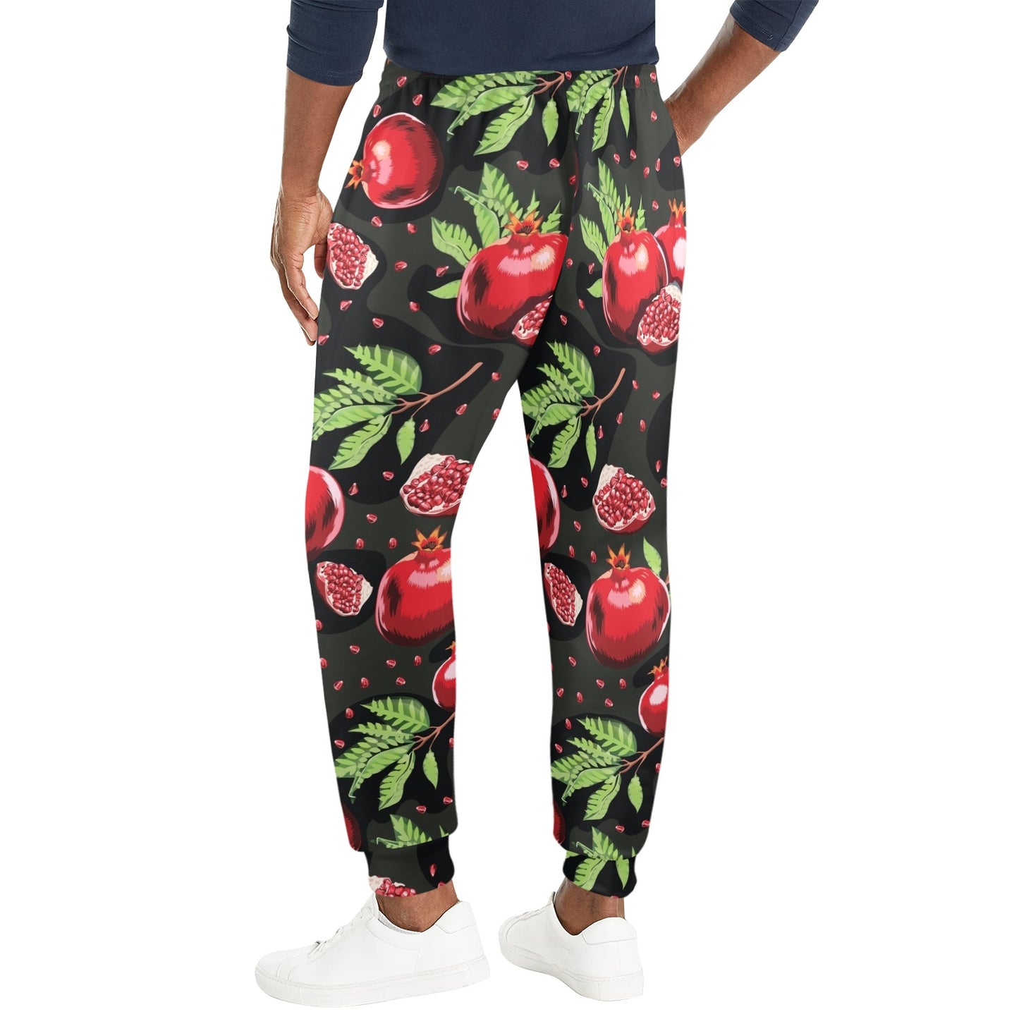 Pomegranate Pattern Print Design PG06 Men's Casual Track Pants