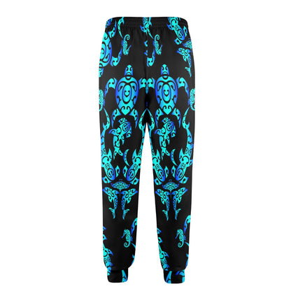 Sea turtle Polynesian Tribal Hawaiian Men's Casual Track Pants