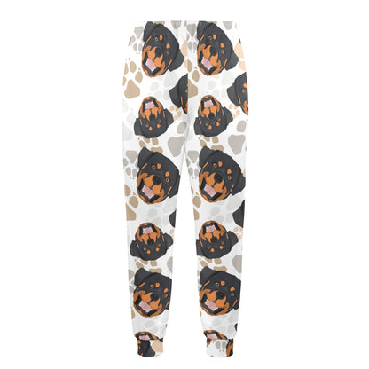 Rottweiler Pattern Print Design A03 Men's Casual Track Pants
