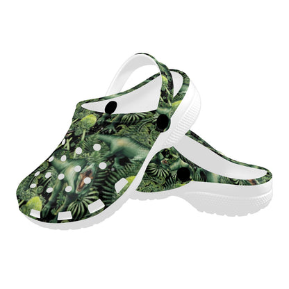 Dinosaur T Rex Print Pattern Unisex Clogs Shoes