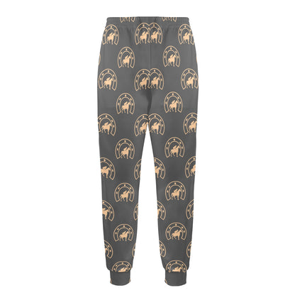 Horseshoe Print Design LKS306 Men's Casual Track Pants