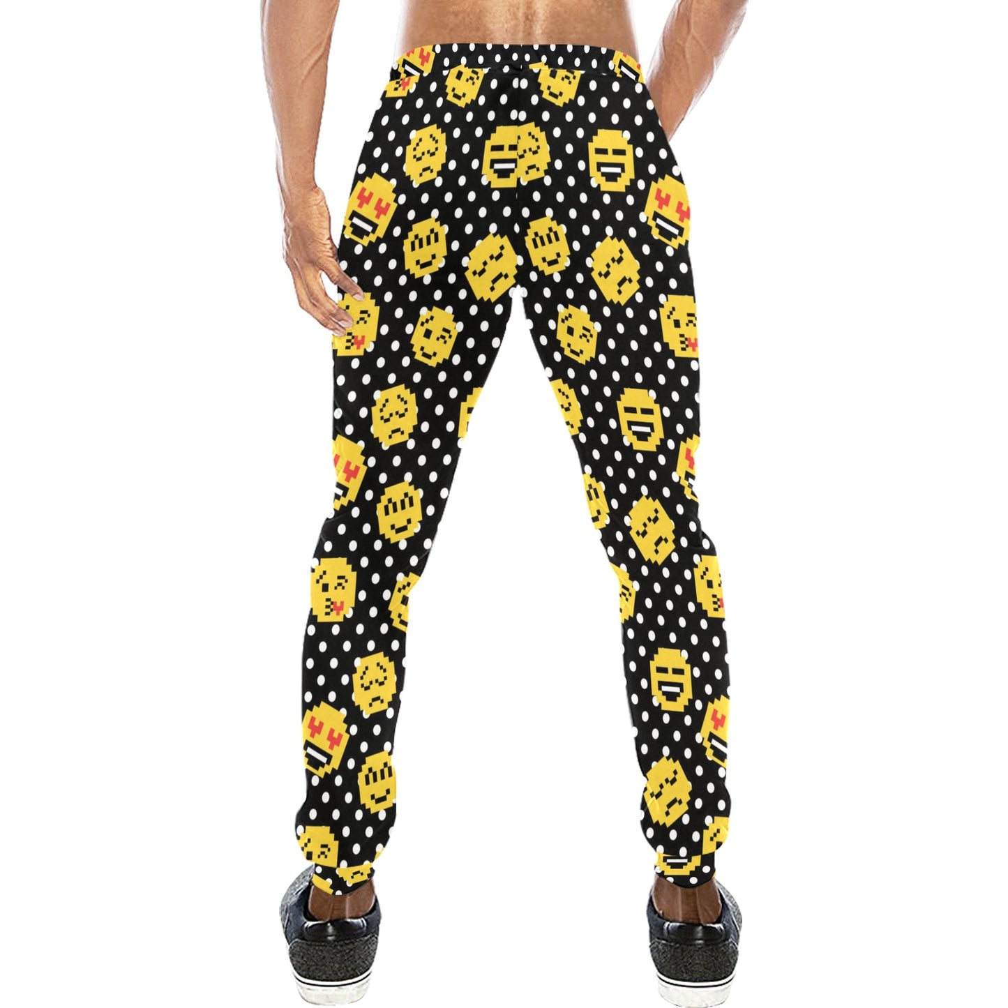 emoji pixel Design Print Pattern JJ0122 Men's Sweatpants
