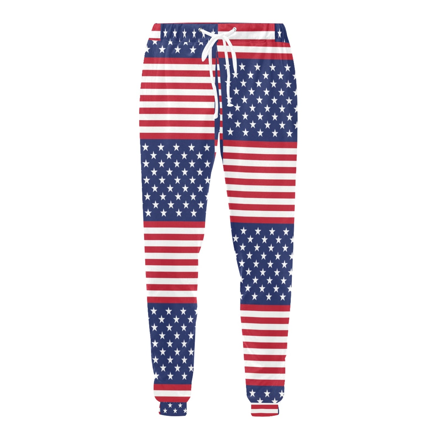 Patriotic US Flag Pattern Print Design A03 Men's Sweatpants