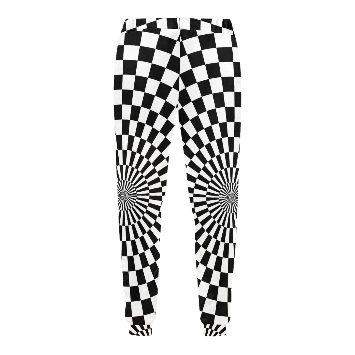 Checkered Flag Optical illusion Men's Sweatpants