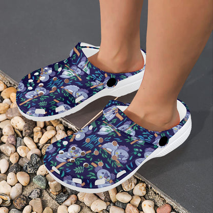 Koala Themed Design Print Unisex Clogs Shoes