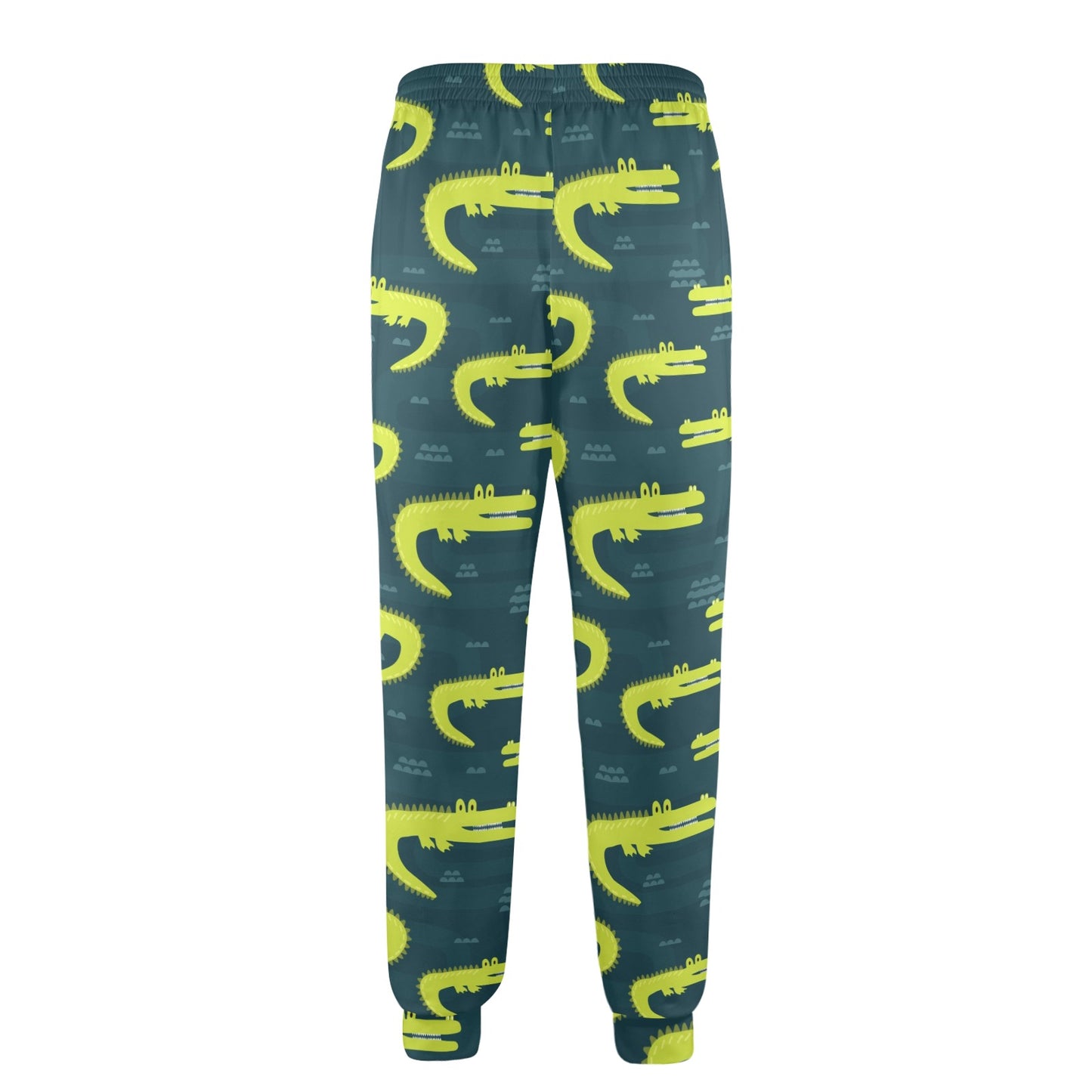 Alligator Pattern Print Design 03 Men's Casual Track Pants
