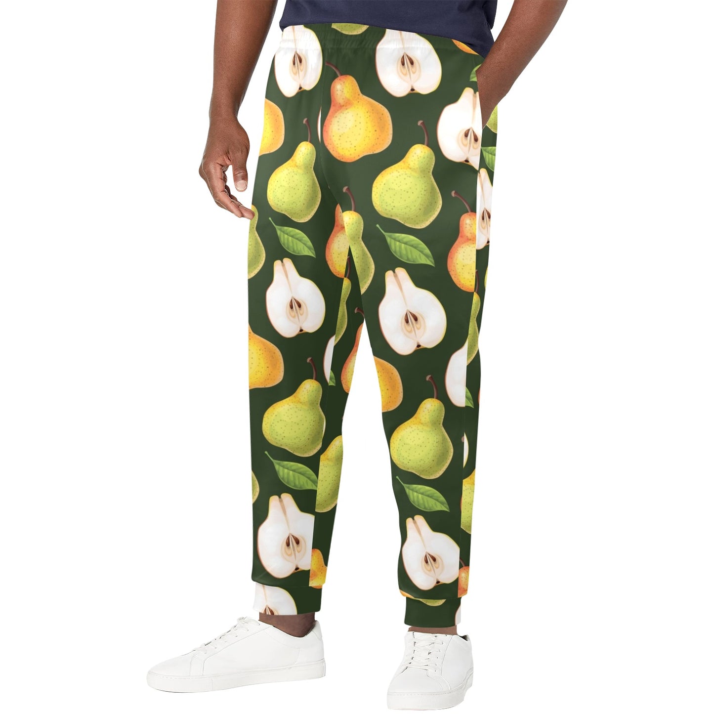 Pear Pattern Print Design PE06 Men's Casual Track Pants