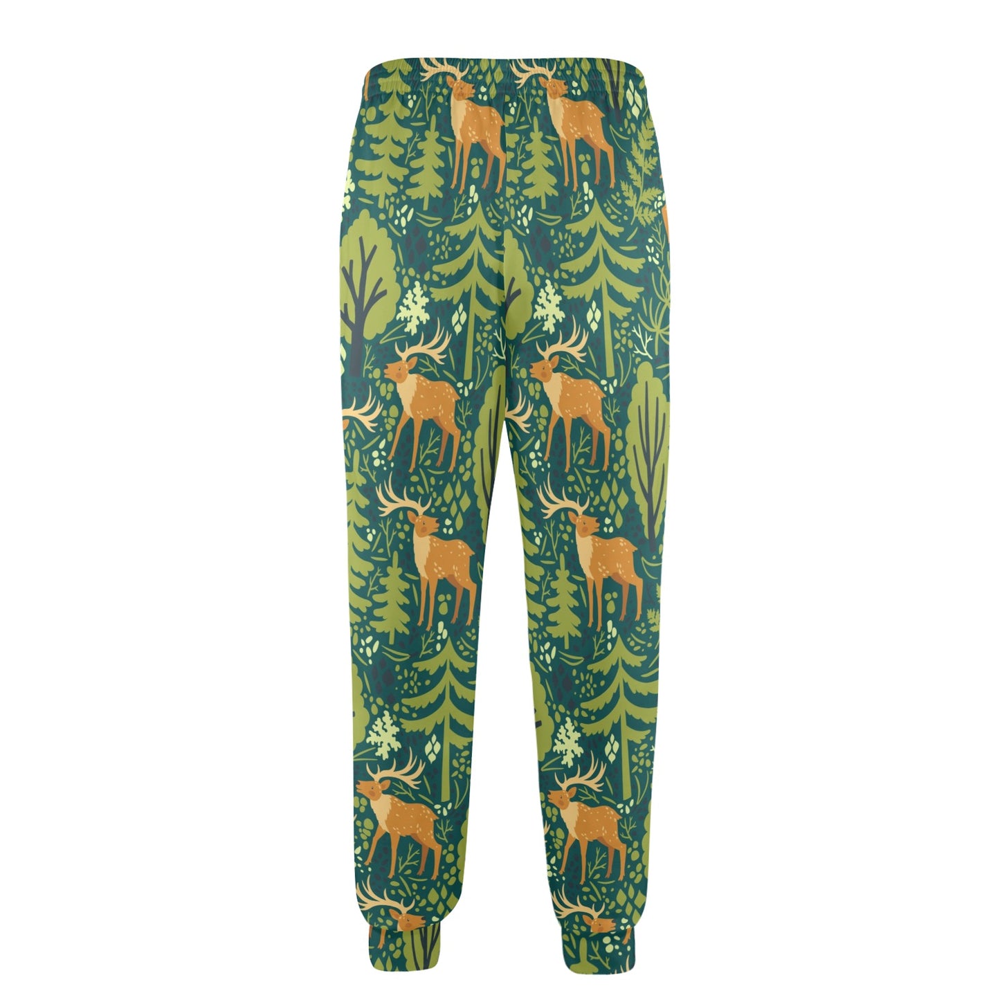 elk Design Print Pattern JJ0198 Men's Casual Track Pants