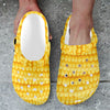 Agricultural Corn cob Pattern Unisex Clogs Shoes