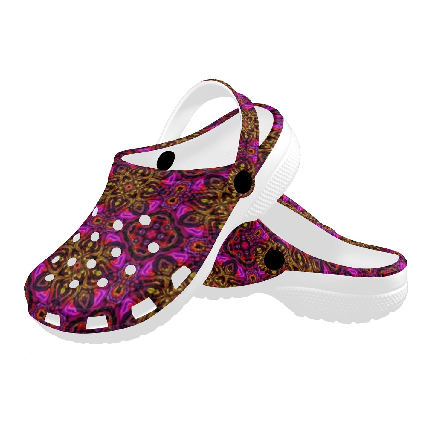 kaleidoscope Abstract Print Design Unisex Clogs Shoes