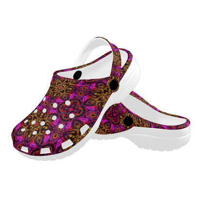 kaleidoscope Abstract Print Design Unisex Clogs Shoes