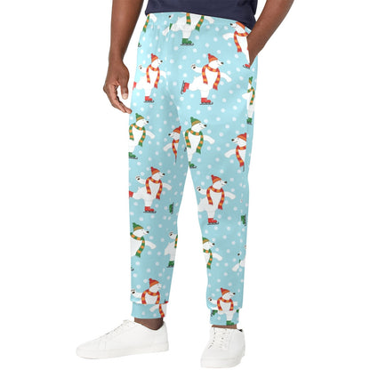 Polar Bear Pattern Print Design PB07 Men's Casual Track Pants