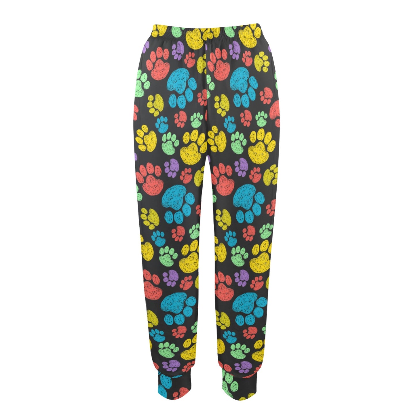 Paw Colorful Print Women's Casual Track Pants