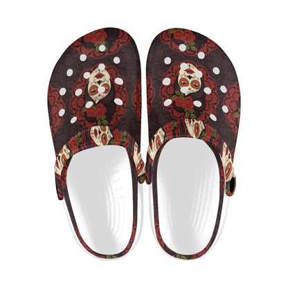 Day of the Dead Mexican Girl Unisex Clogs Shoes