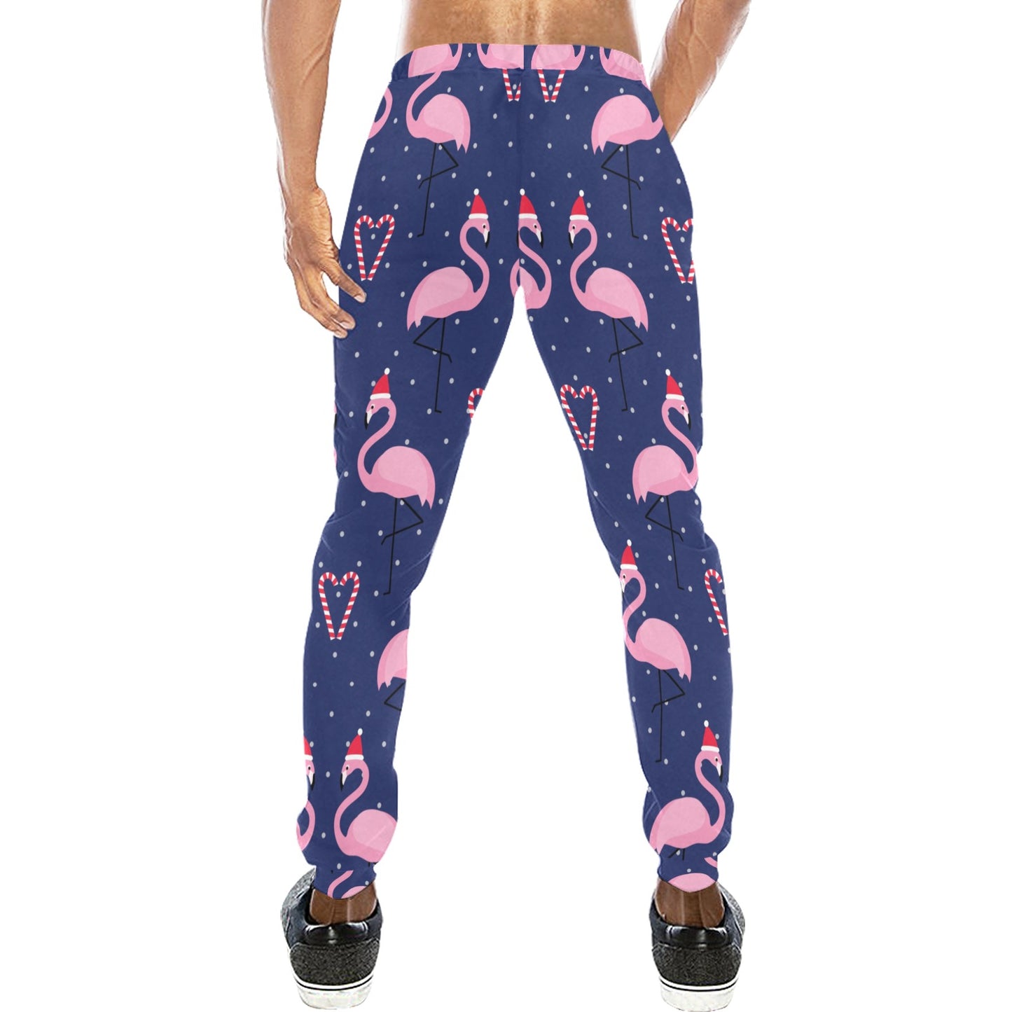 Flamingo Christmas Men's Sweatpants