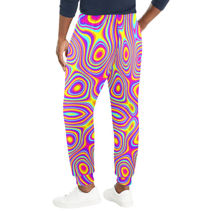 Liquid Pattern Print Design 06 Men's Casual Track Pants