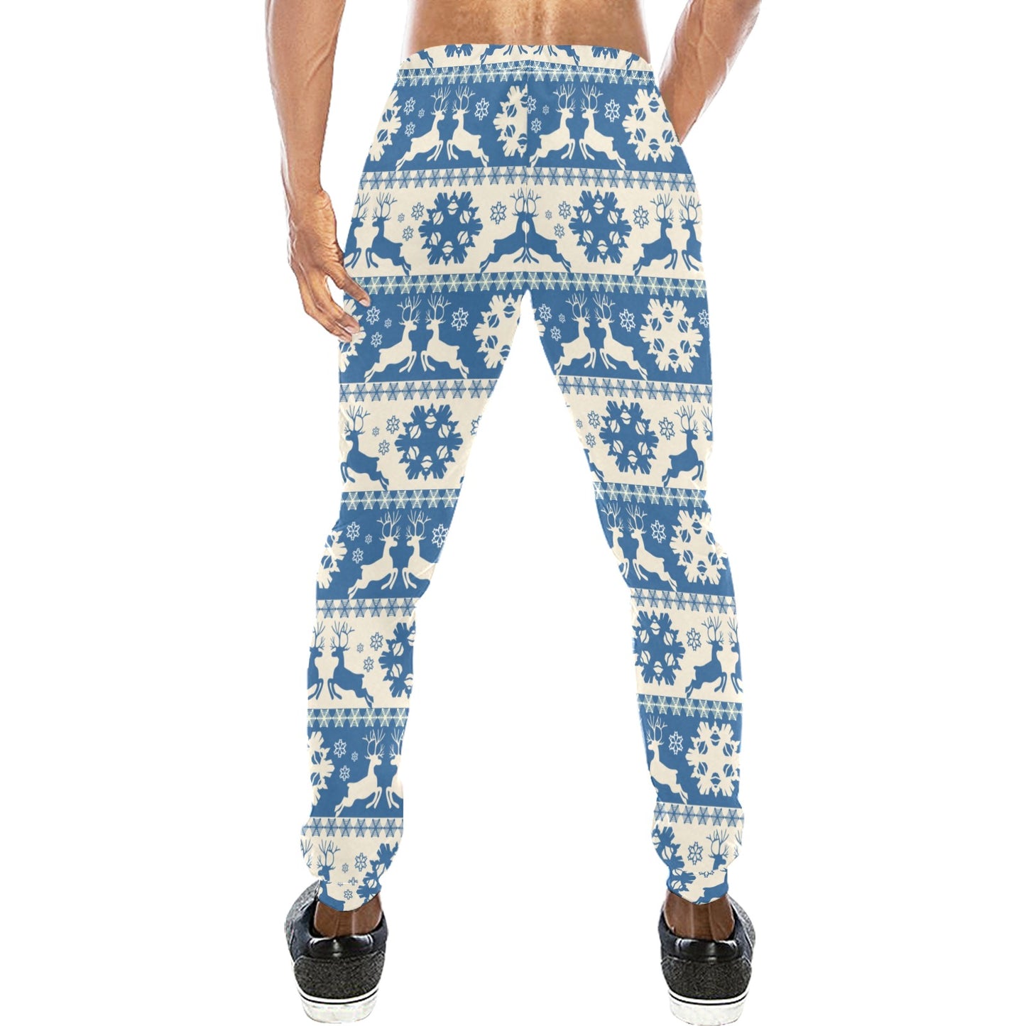 Reindeer Print Design LKS401 Men's Sweatpants