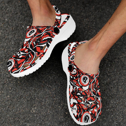 Native North American Themed Print Unisex Clogs Shoes