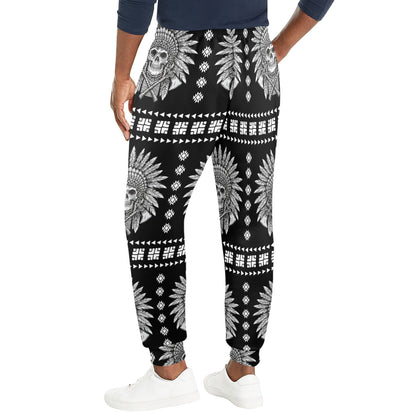 Native American Indian Skull Men's Casual Track Pants
