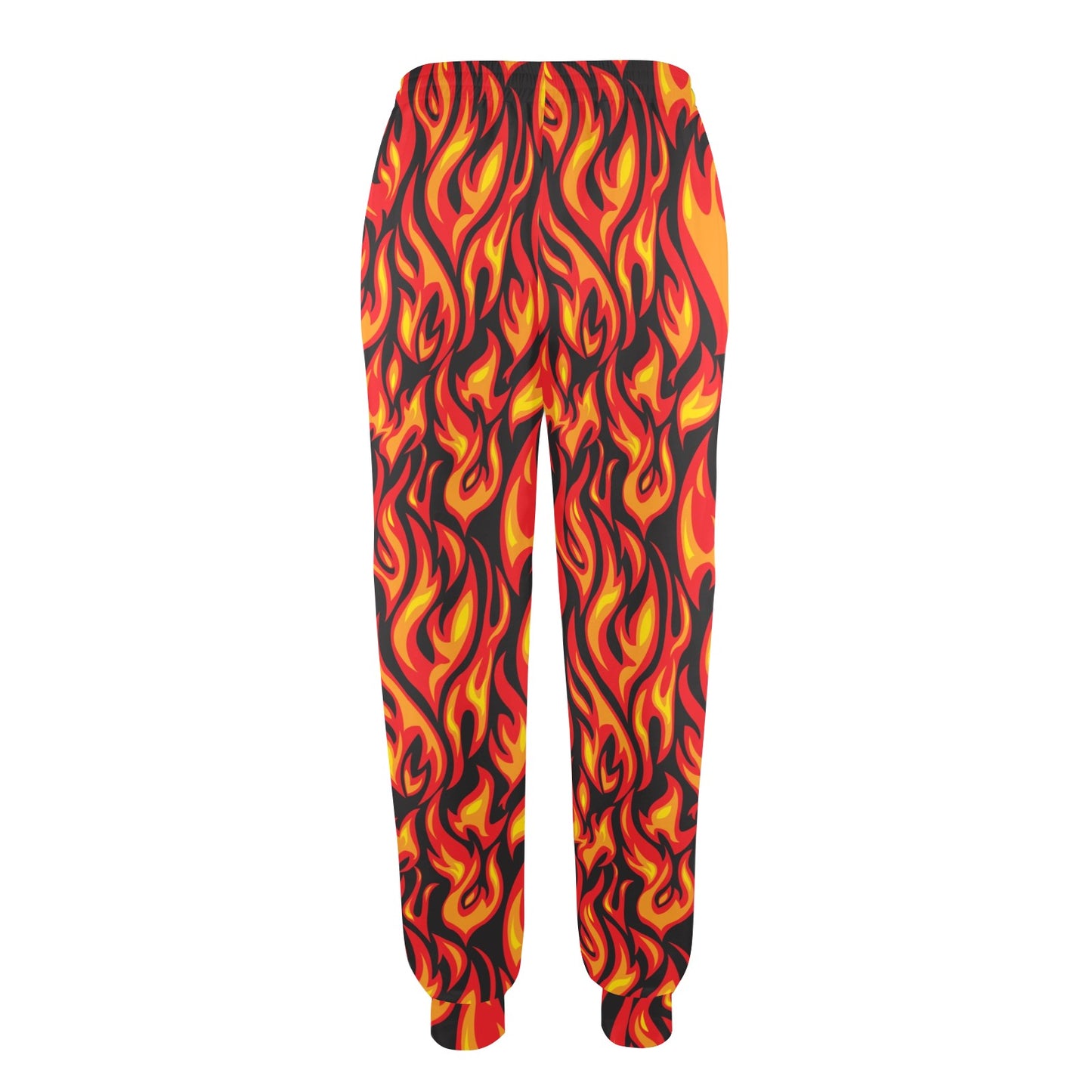Flame Fire Print Pattern Women's Casual Track Pants