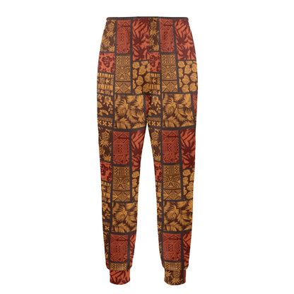 Hawaiian style Design Print Pattern JJ0331 Men's Casual Track Pants