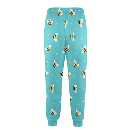 Bee With Dot Print Design LKS309 Men's Casual Track Pants