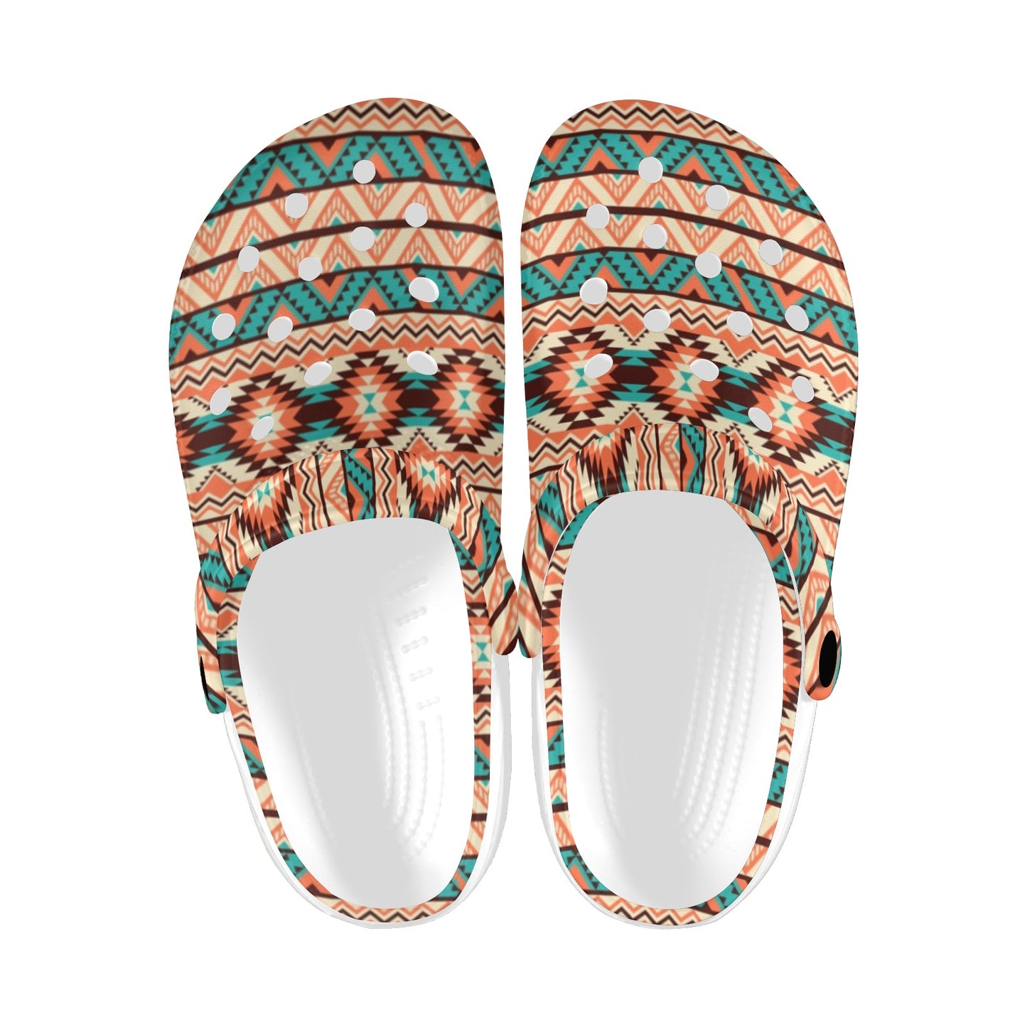 Navajo Western Style Print Pattern Unisex Clogs Shoes