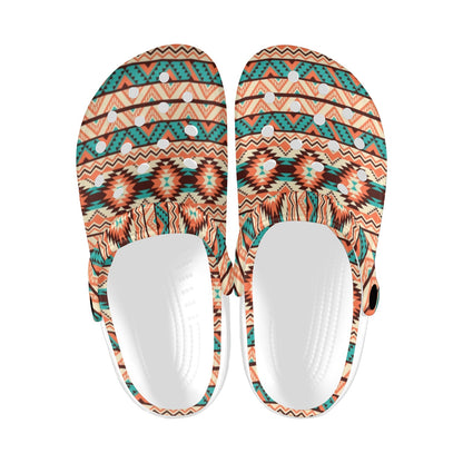 Navajo Western Style Print Pattern Unisex Clogs Shoes