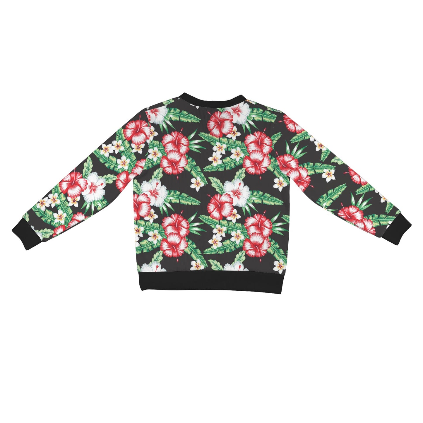 Hawaiian flower tropical leaves Women's Cardigan