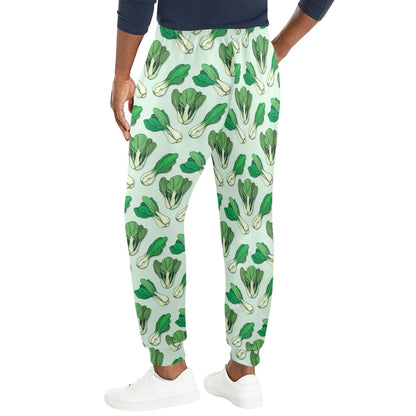 Bok Choy Pattern Print Design 01 Men's Casual Track Pants