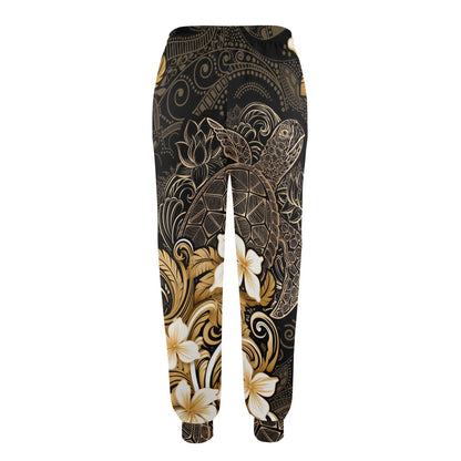 Polynesian Plumeria Sea Turtle Women's Casual Track Pants