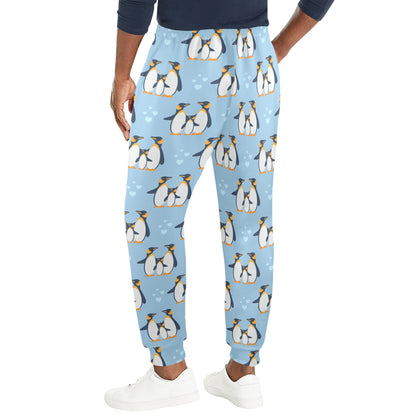 Penguin Pattern Print Design A04 Men's Casual Track Pants
