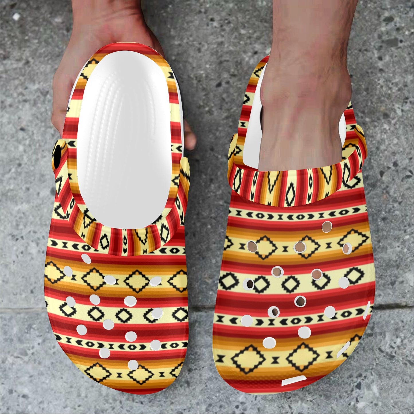 Serape Themed Unisex Clogs Shoes