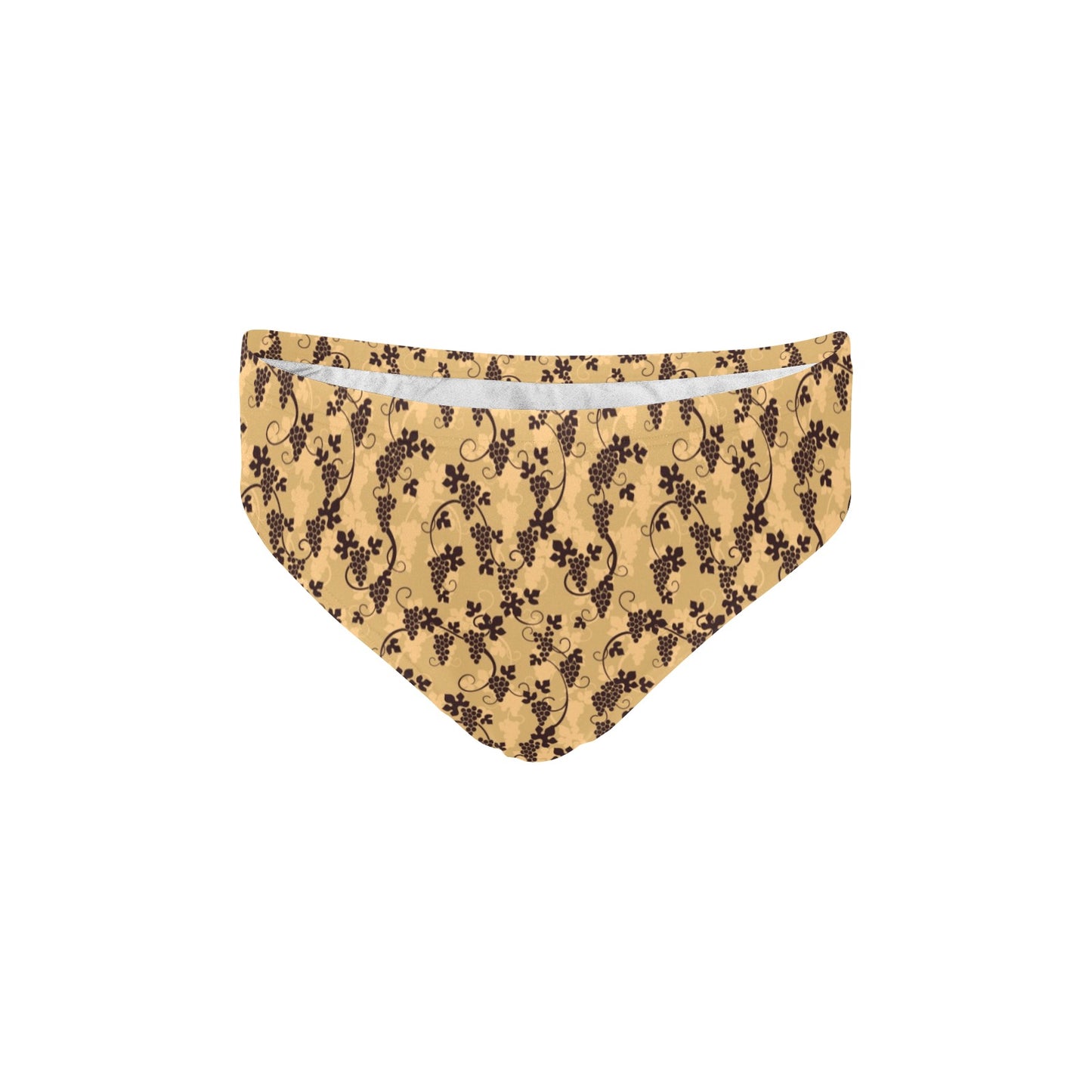 Wine Grape Design Print Men's Swimming Briefs