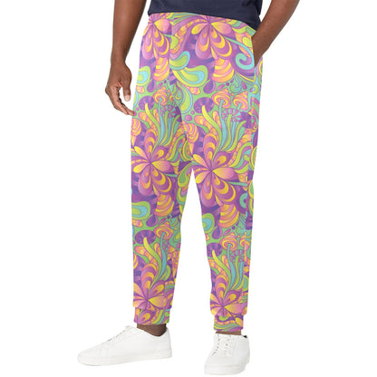 Psychedelic Mushroom Pattern Print Design A05 Men's Casual Track Pants