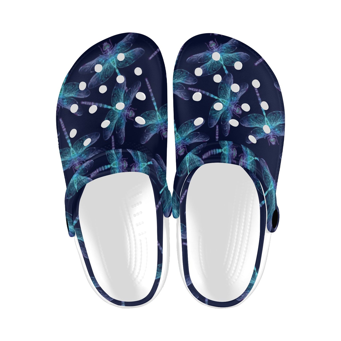Dragonfly Hand Drawn Style Print Unisex Clogs Shoes